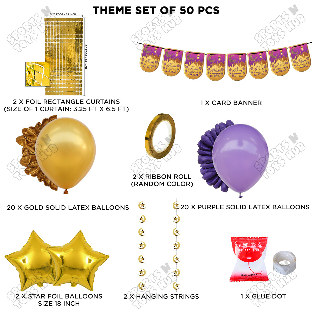 Ramadan Kareem Card Banner Theme Collection - Purple