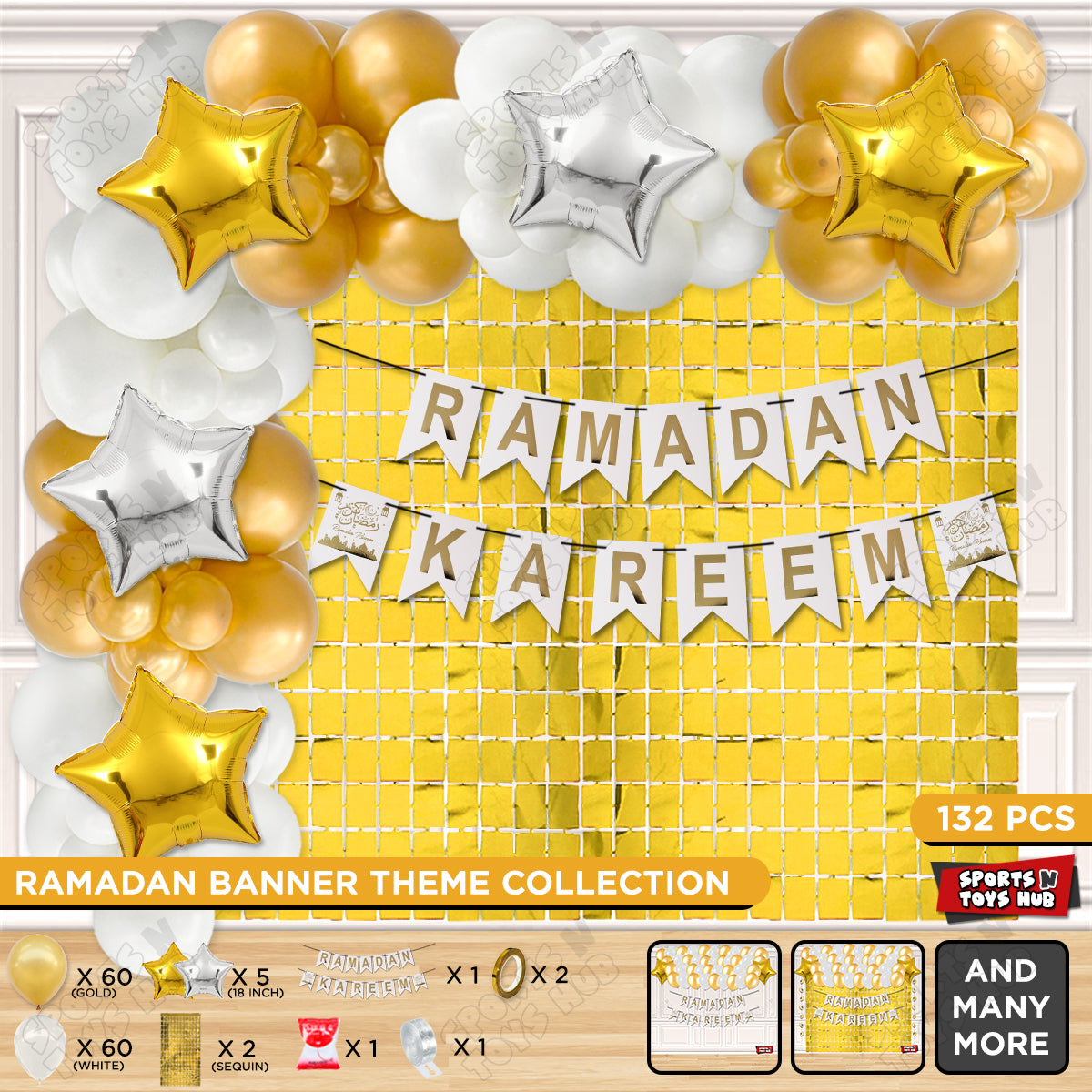 Ramadan Kareem Card Banner Theme Collection - White