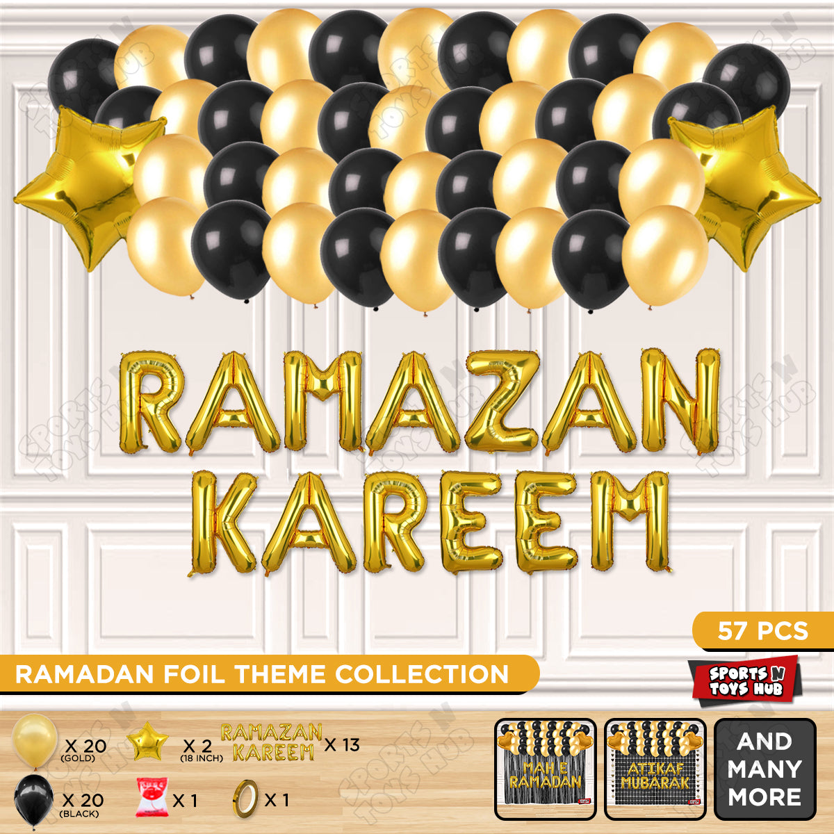 Ramazan Kareem Foil Balloon Garland Theme Collection
