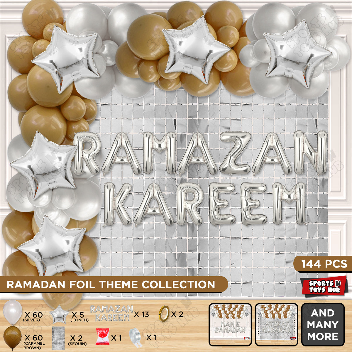 Ramazan Kareem Foil Balloon Arch Theme Collection