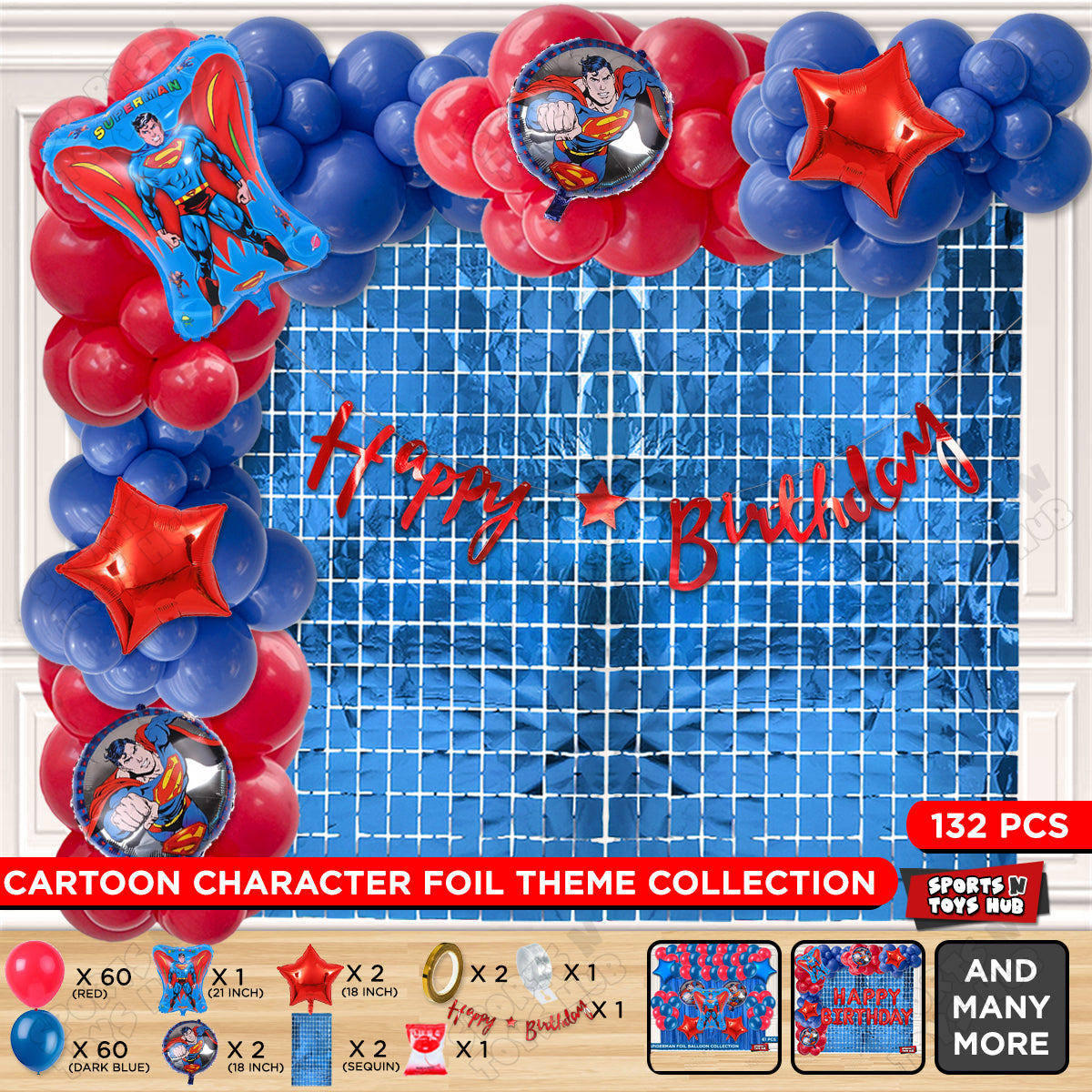 Super M@n Foil Balloon Theme Collection