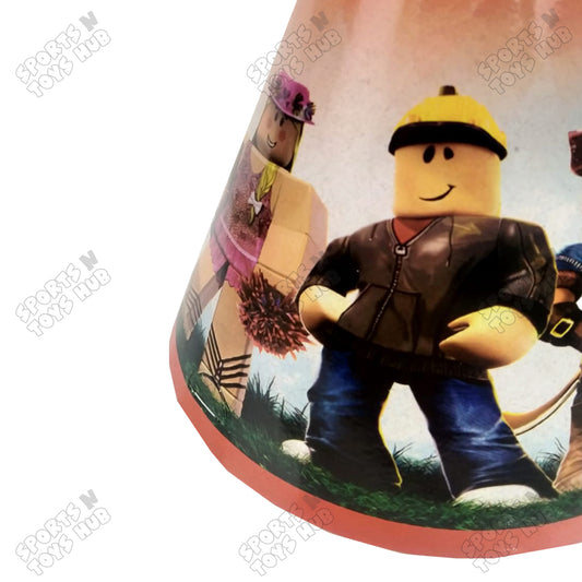6 Pcs Happy Birthday Roblox Printed Caps