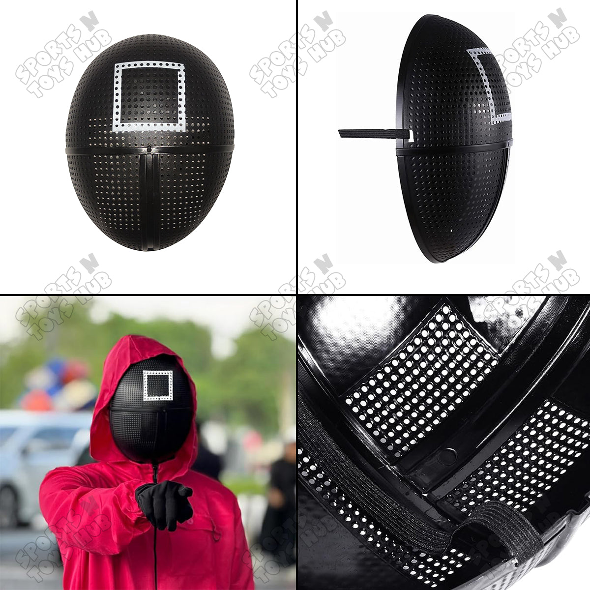 Squid Game Guard Square Manager Mask