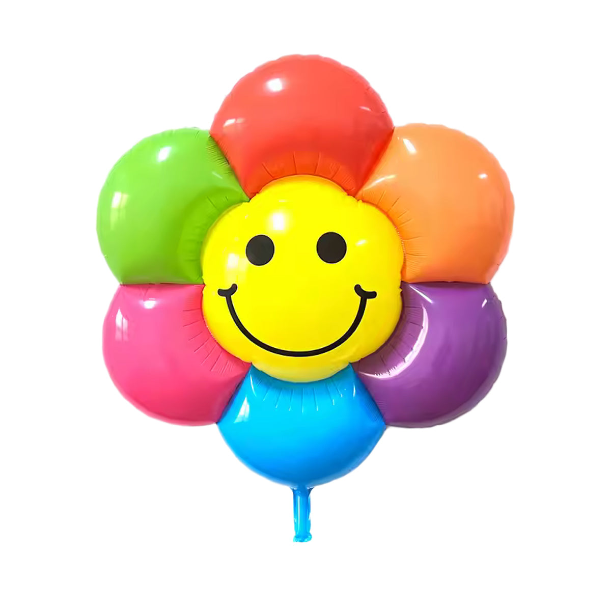 Flower Smiley Foil Balloon