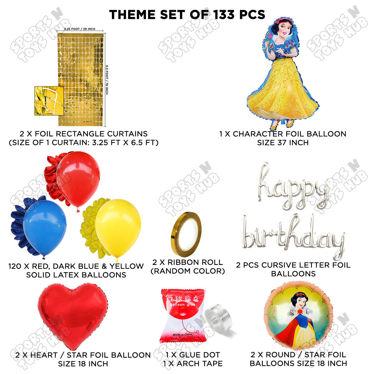 Sn0w White Foil Letter Arch Theme Collection