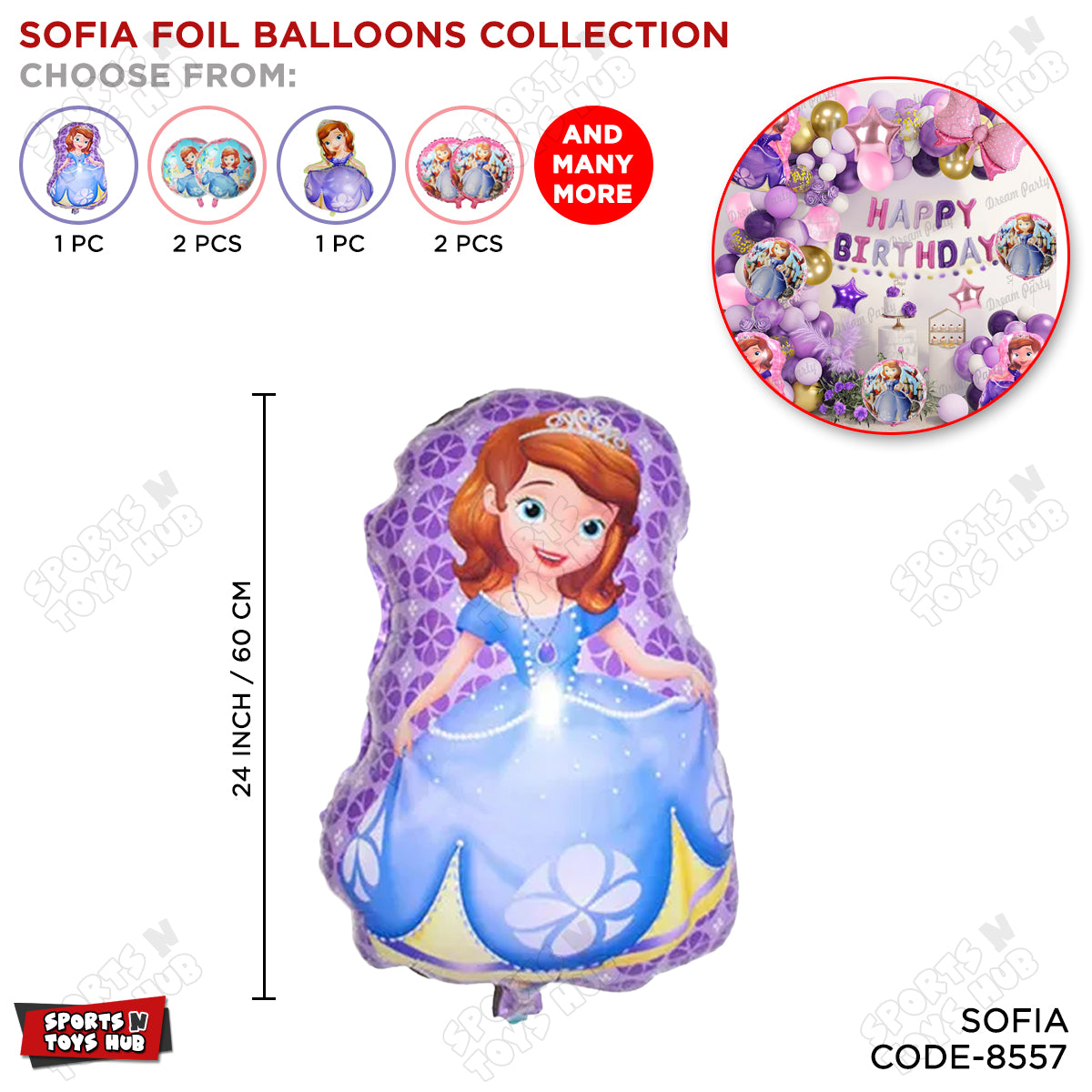 Sofi@ Character Foil Balloon Collection