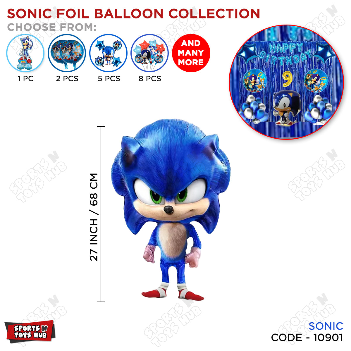 S_o_n_i_c Foil Balloon