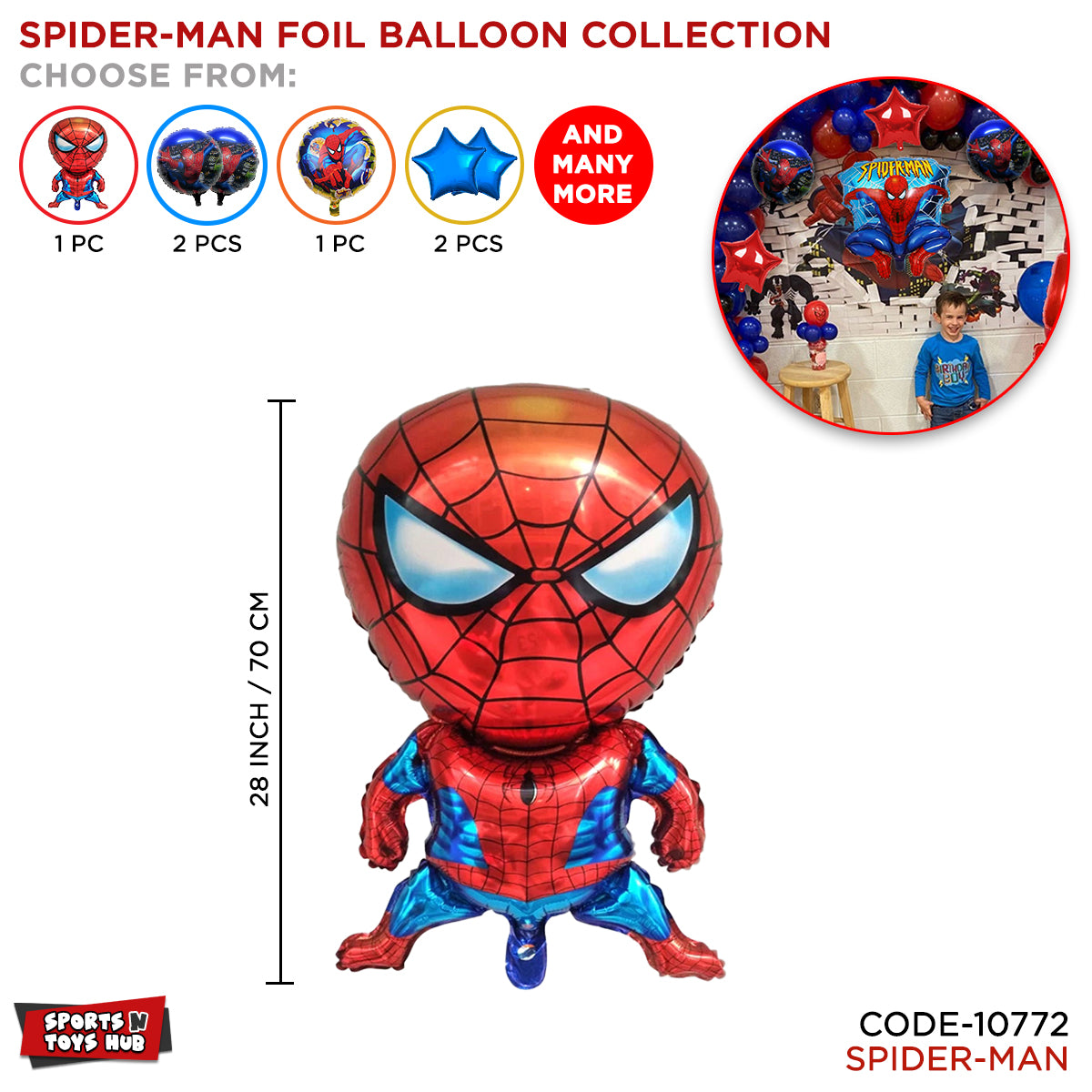 Spi-der M@n Foil Balloon