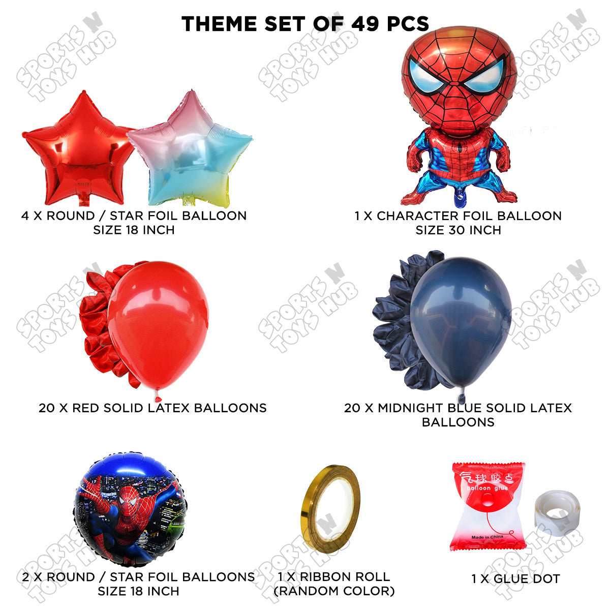 Spider M@n Foil Balloon Theme Collection