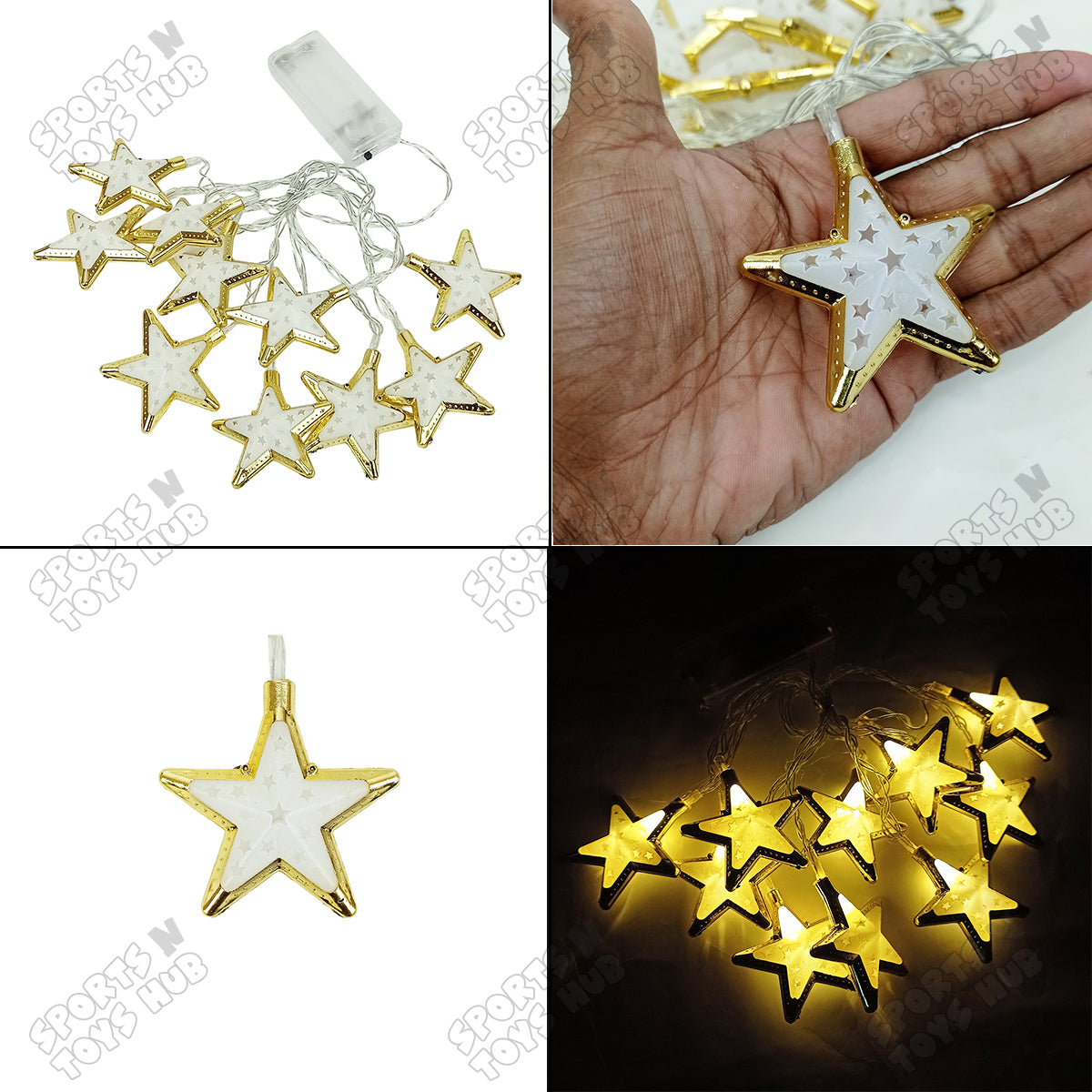 6.5 FT Star Shape Fairy LED Lights