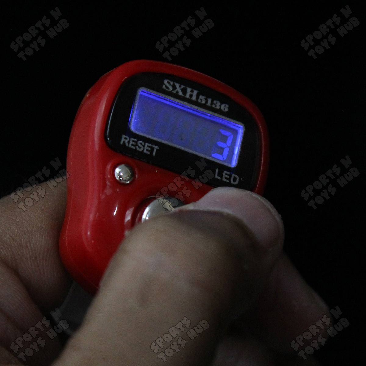 Finger Counter Digital Tasbeeh LED Light With Box - Pack Of 10