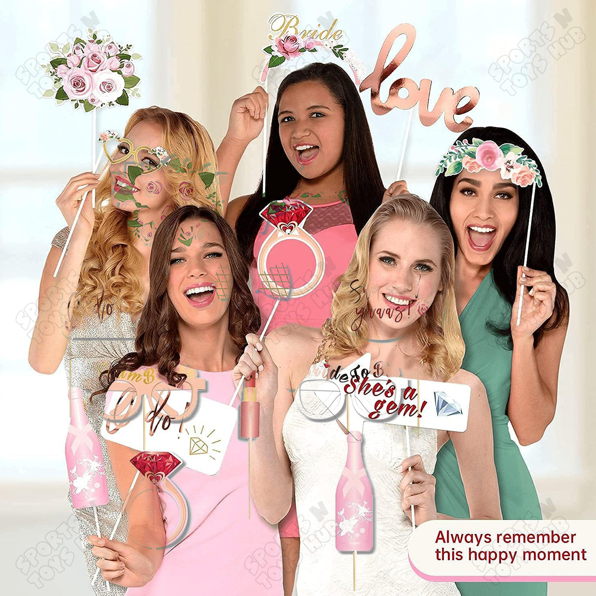 Bride To Be Photo Props - 10 Pcs