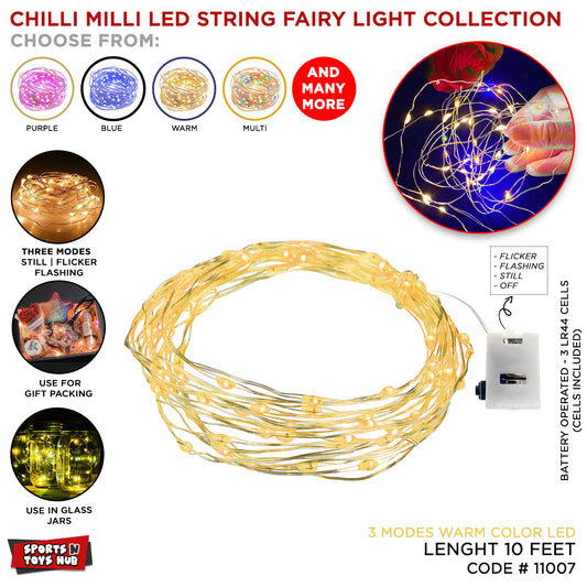 3 Modes Mini Steel Wire Fairy Light Battery Operated Ideal For Adding to Gift Baskets or Boxes or Room Decor