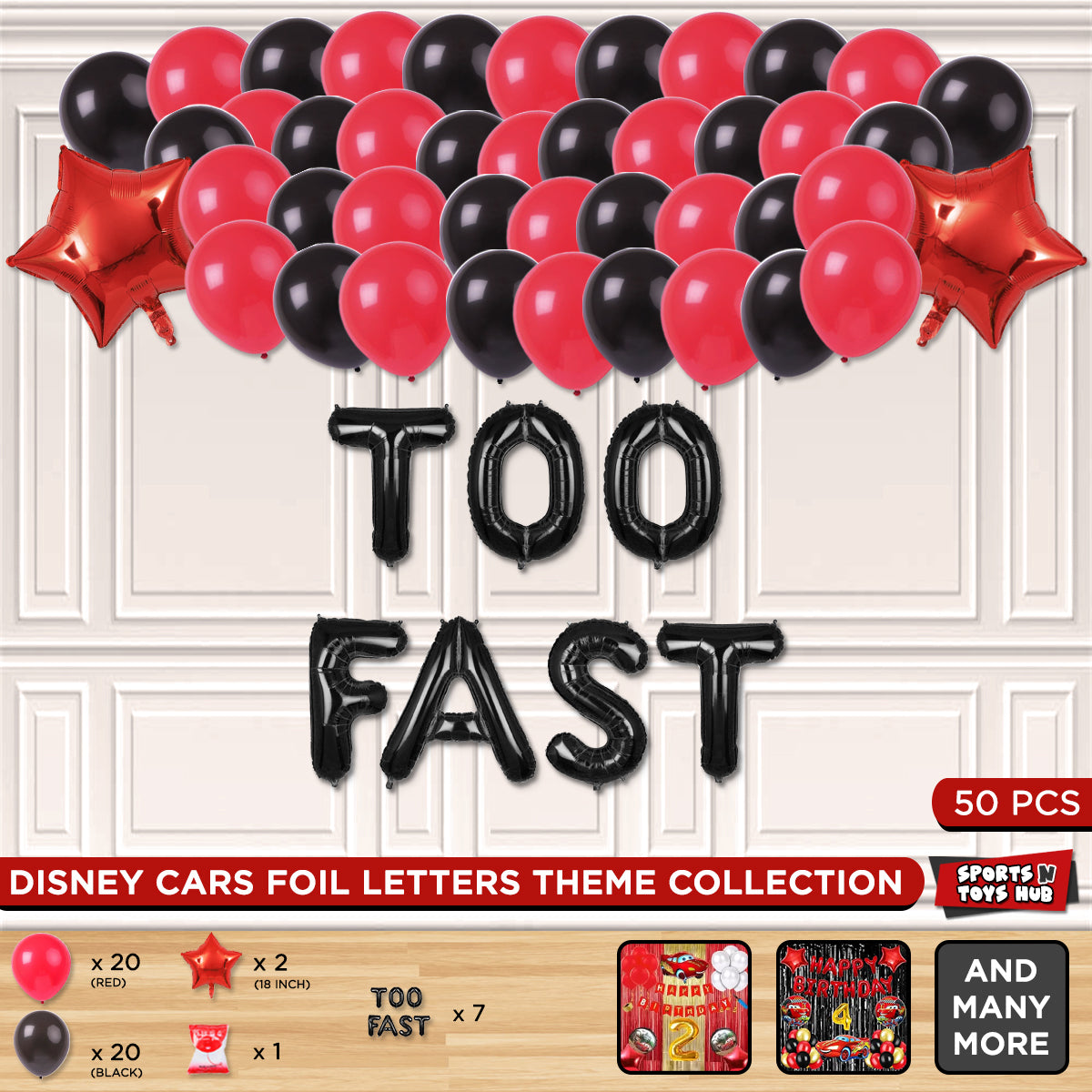 Too Fast Foil Letter Theme Collection