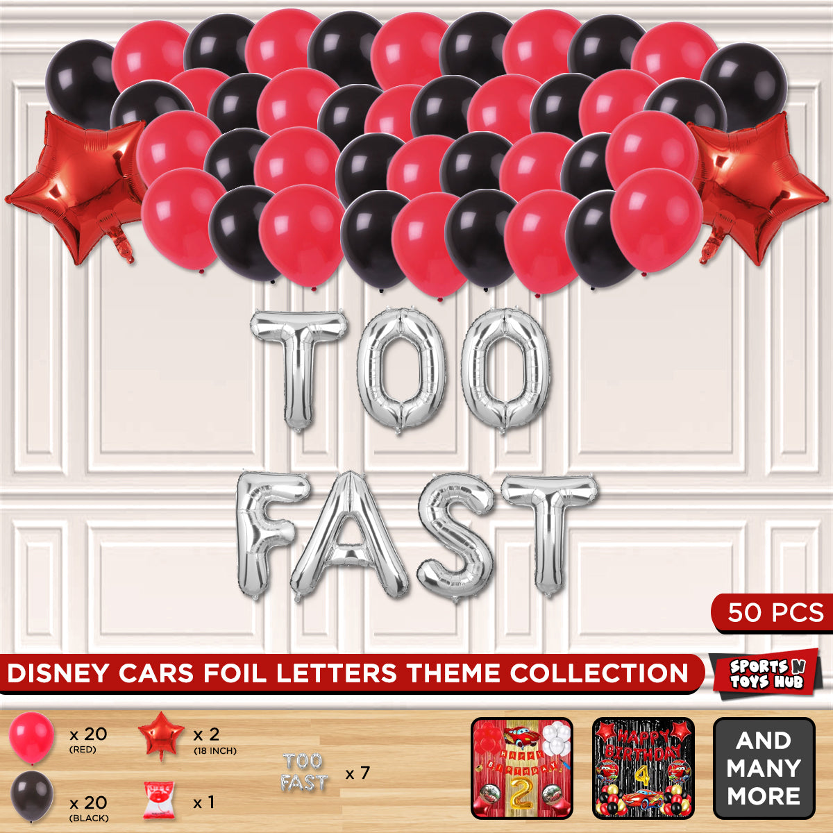 Too Fast Foil Letter Theme Collection