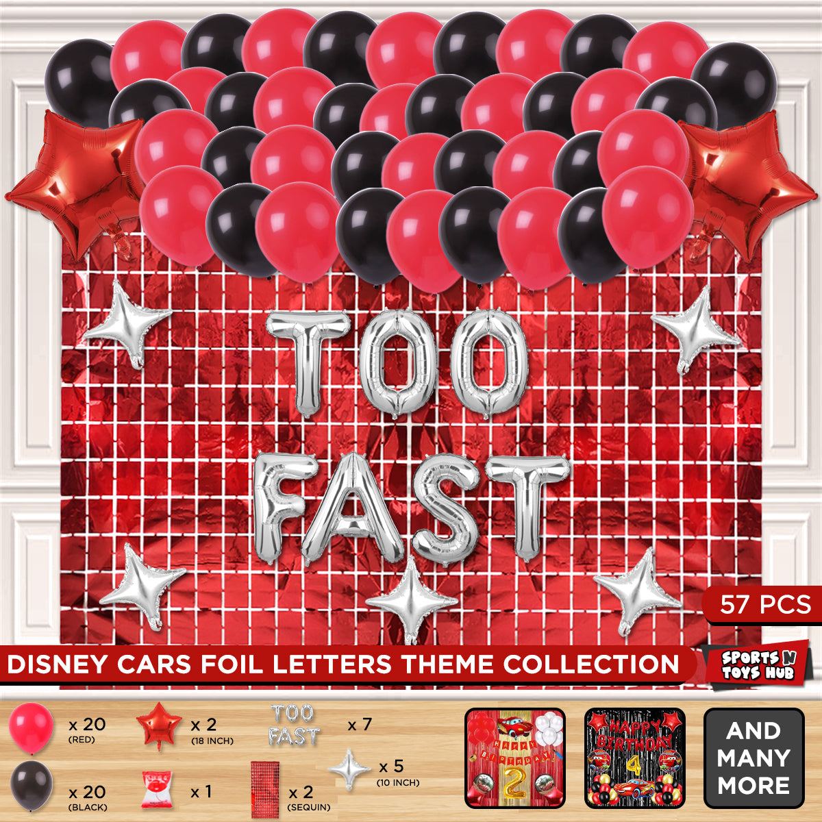 Too Fast Foil Letter Theme Collection