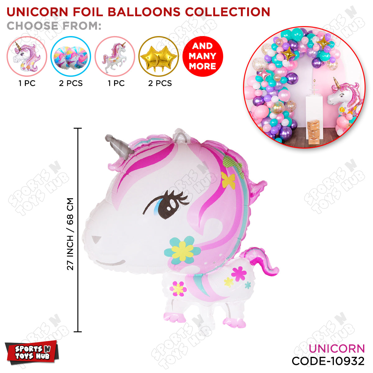 Unicorn Foil Balloon