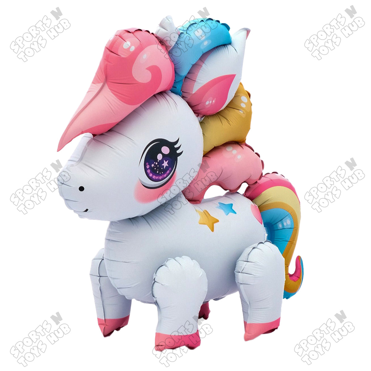 4D Unicorn Foil Balloon - 56x54 CM