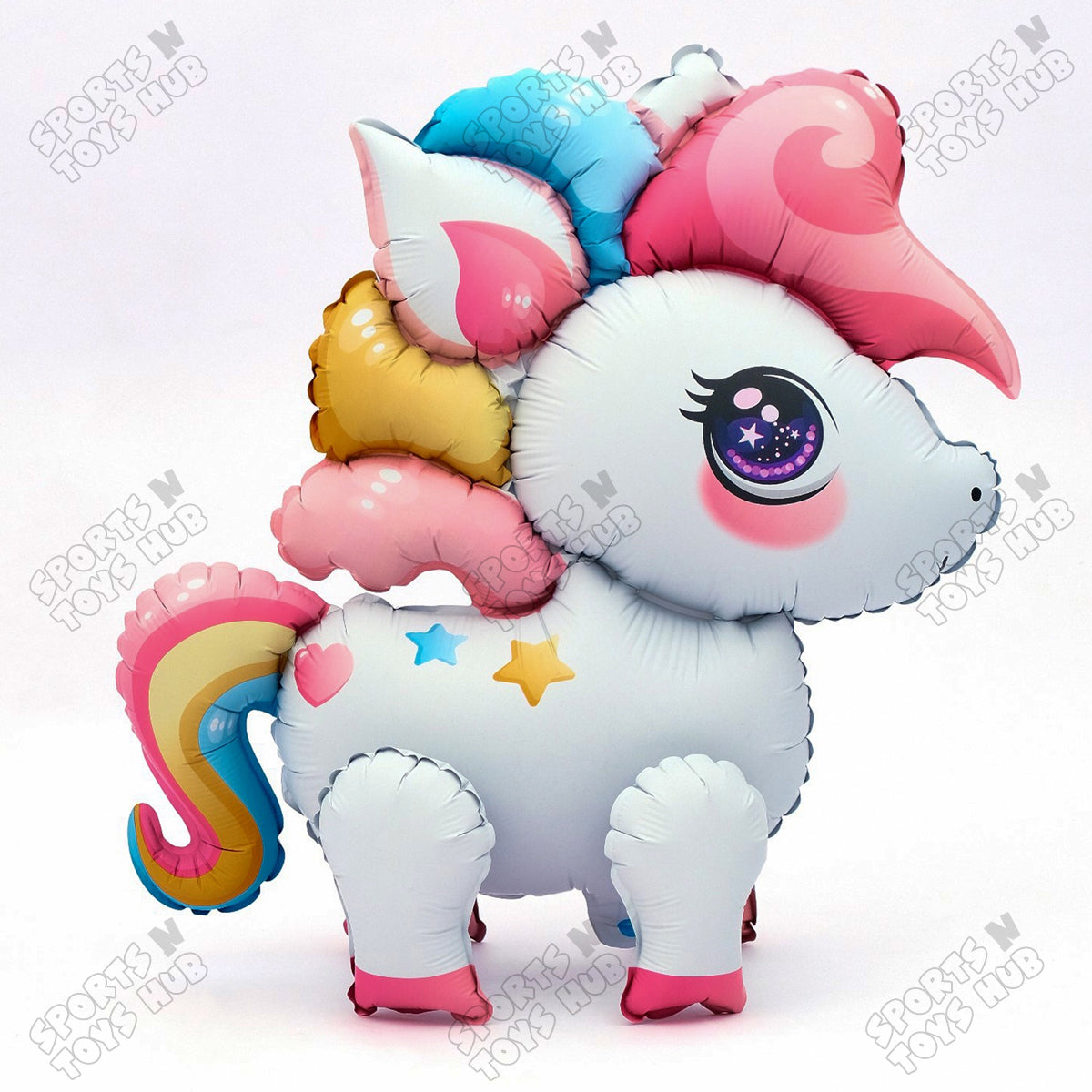 4D Unicorn Foil Balloon - 56x54 CM