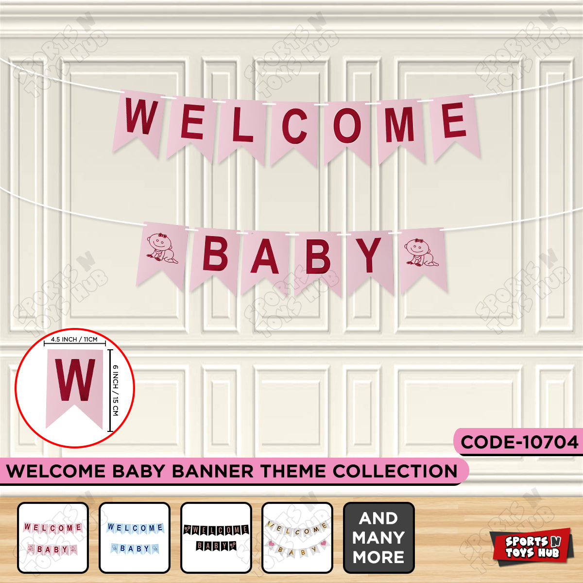 Welcome Baby Card Banner Collection