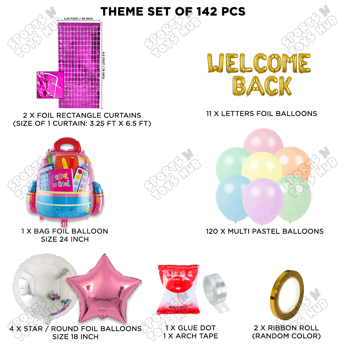 Welcome Back Foil Letters Theme Collection