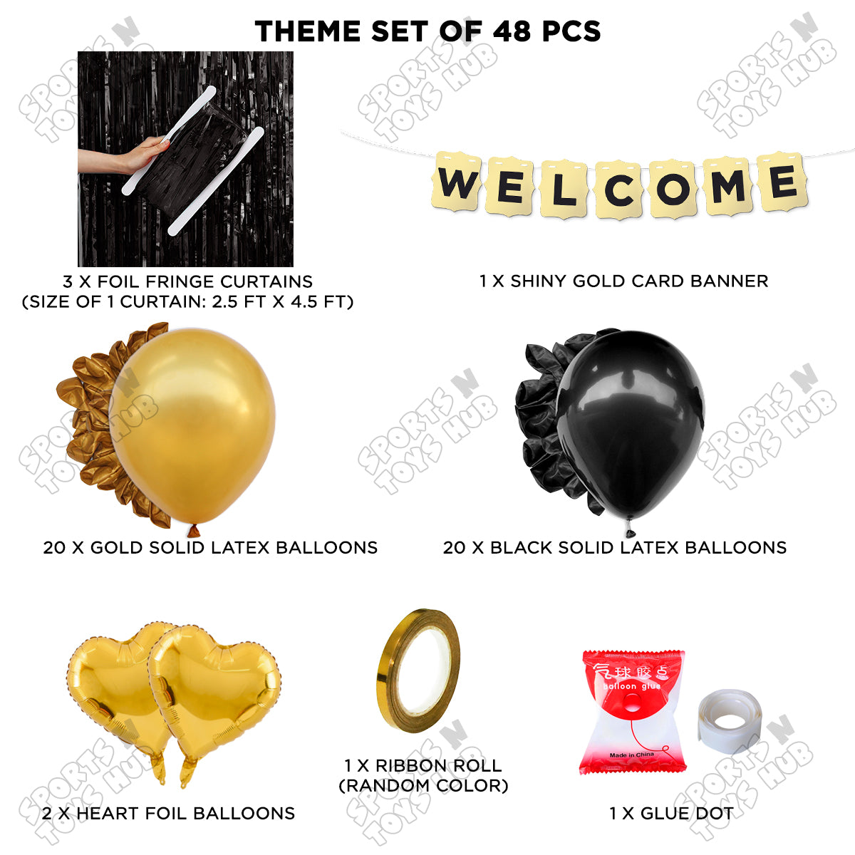 Welcome Card Banner Theme With Curtain