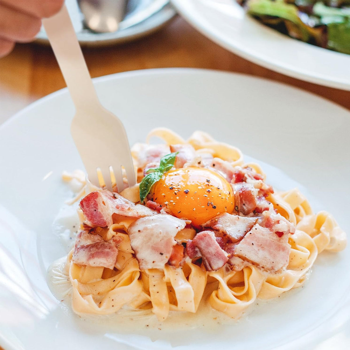 Pure Wooden Disposable Forks Collection