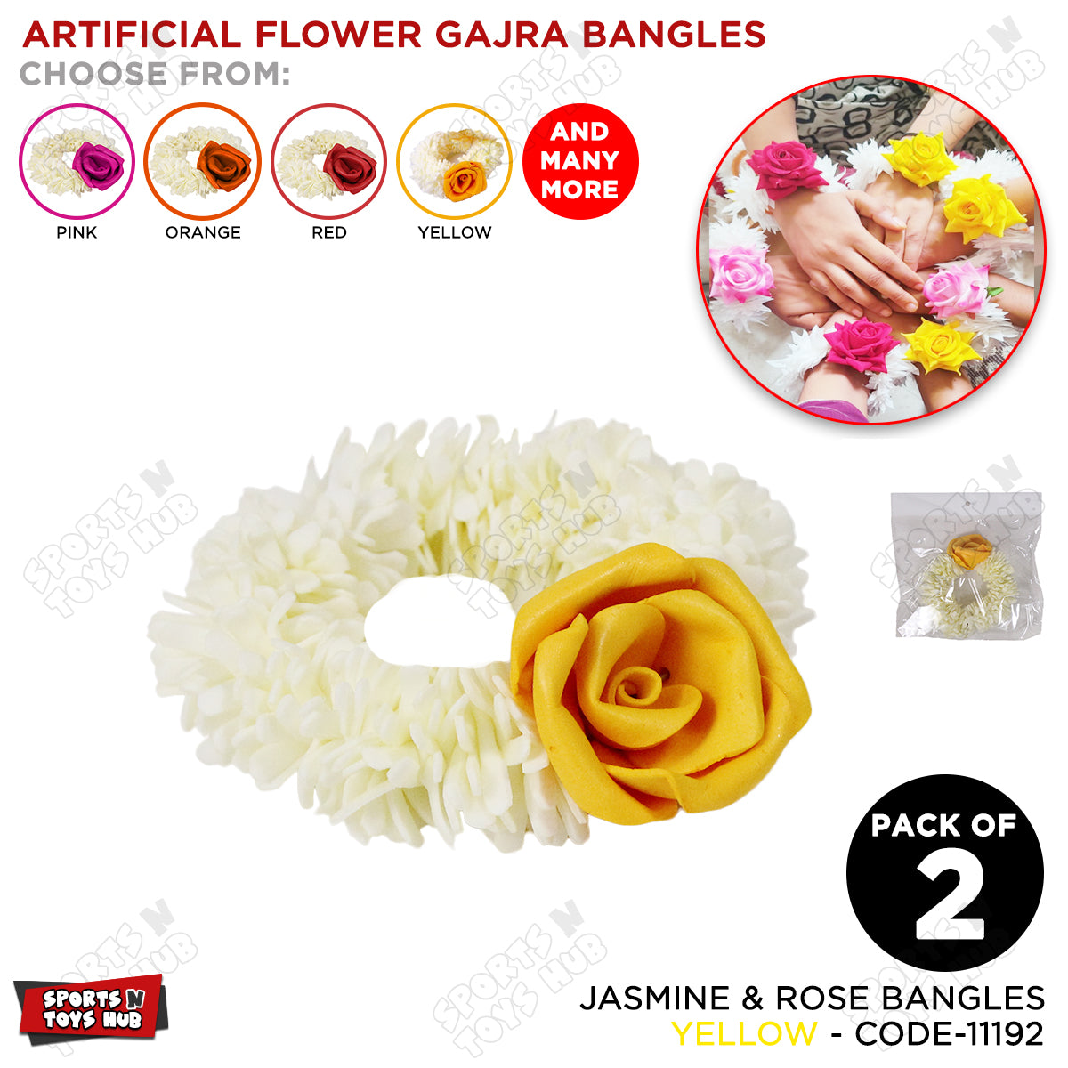 Artiifical Flower Ganjra Bangle Collection
