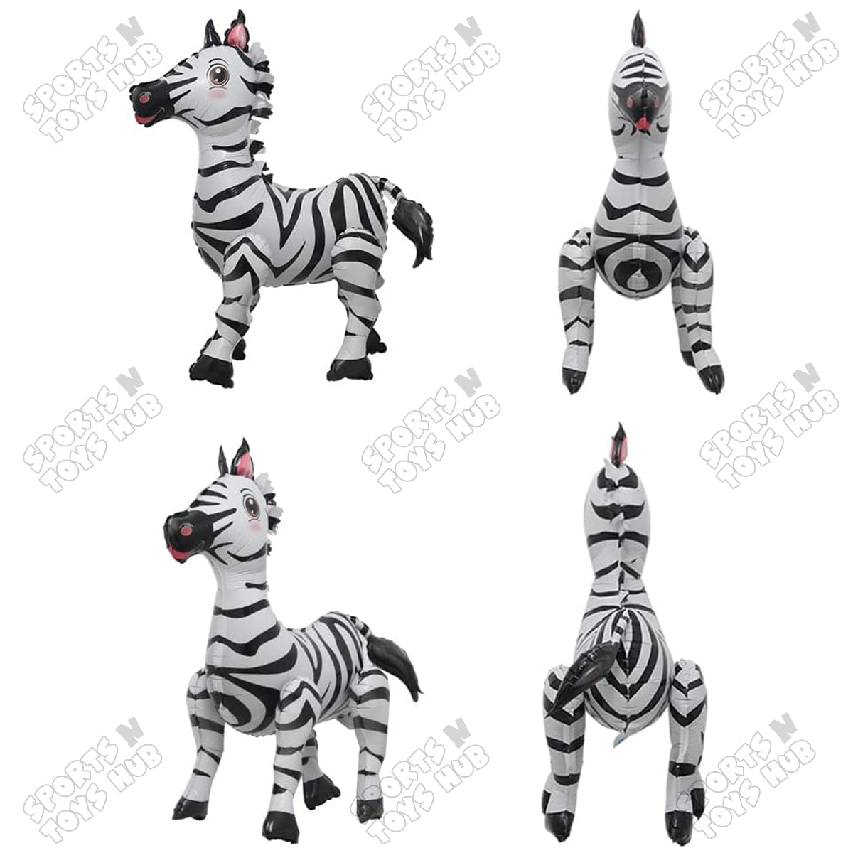 4D Zebra Foil Balloon 75x58 CM