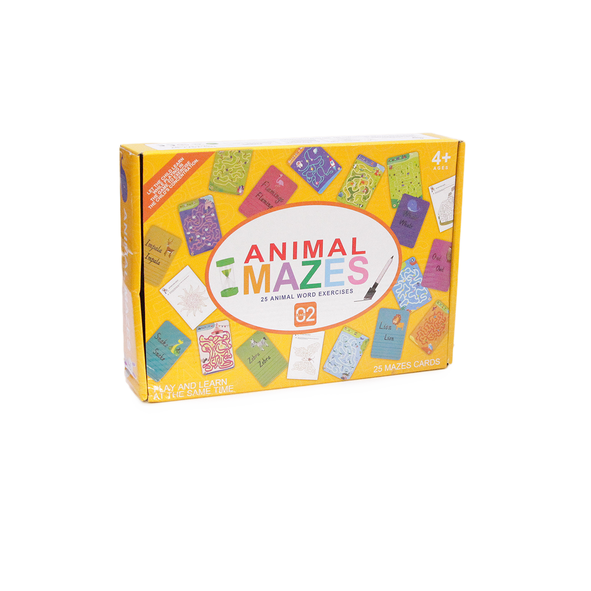 25 Words Exercises Animal Mazes