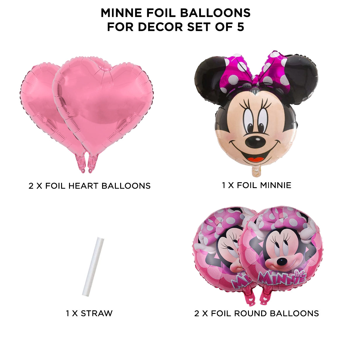 M-i-n-n-e Foil Balloon Set
