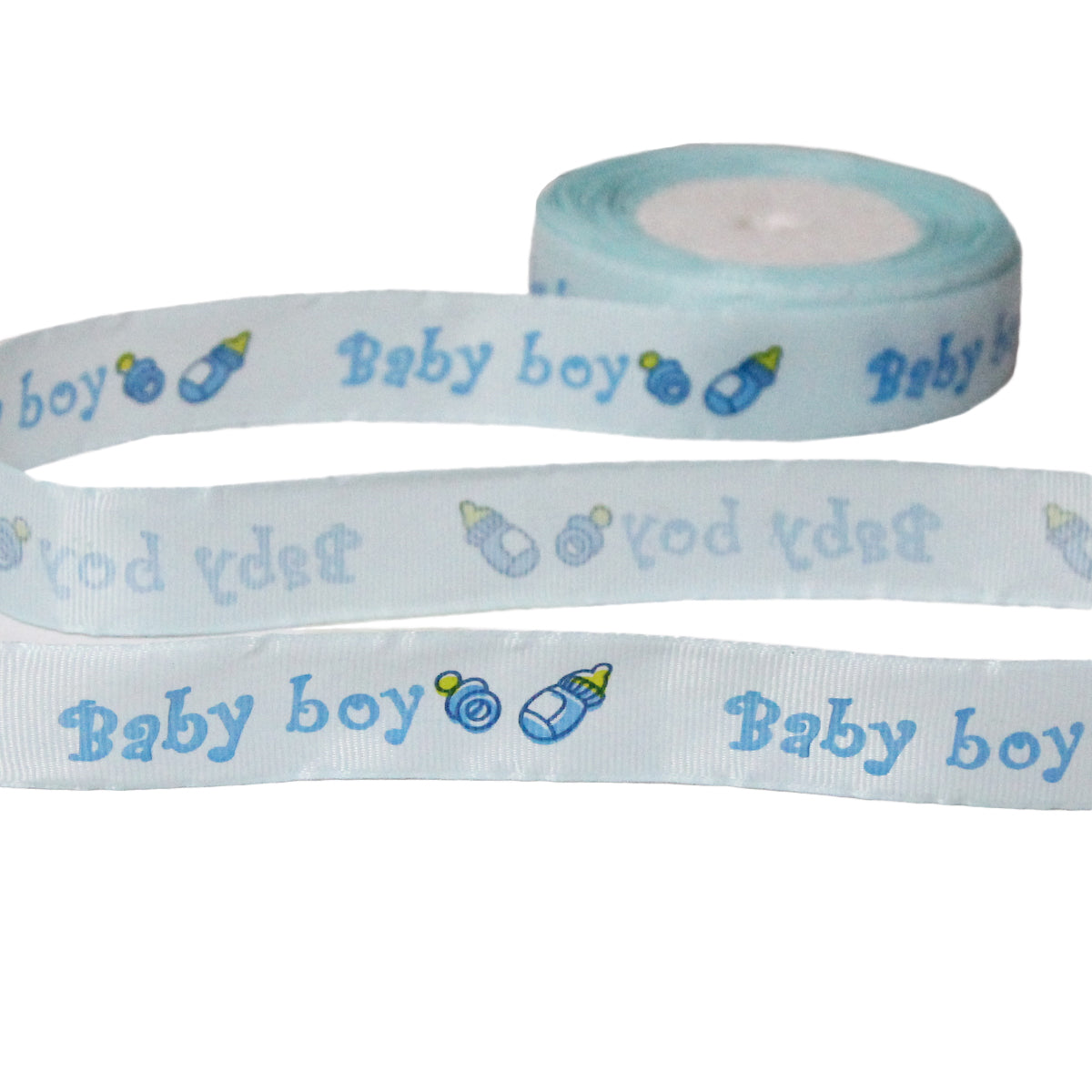Baby Announcement Baby Boy Printed Ribbons