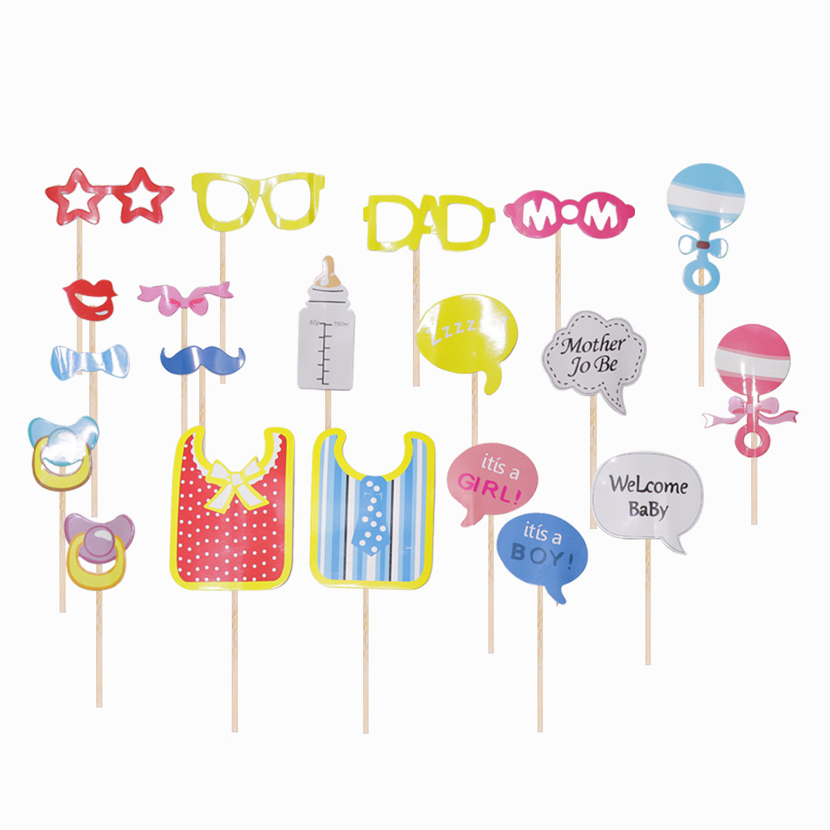 Its a Girl Or Boy Photo Props - 20 Pcs