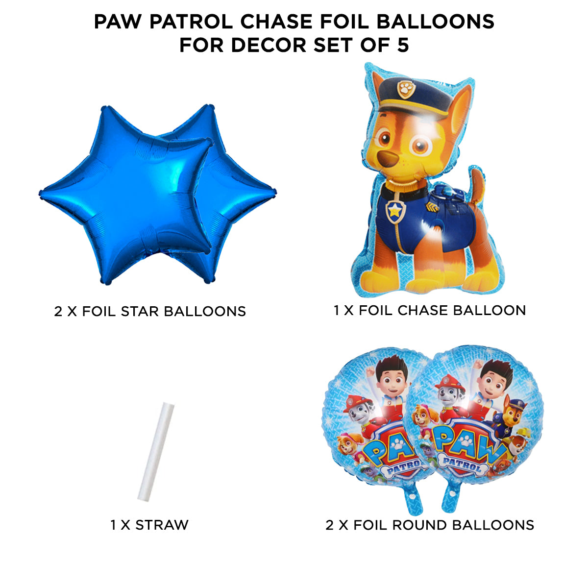 P@w P@trol Chase Foil Balloon Set