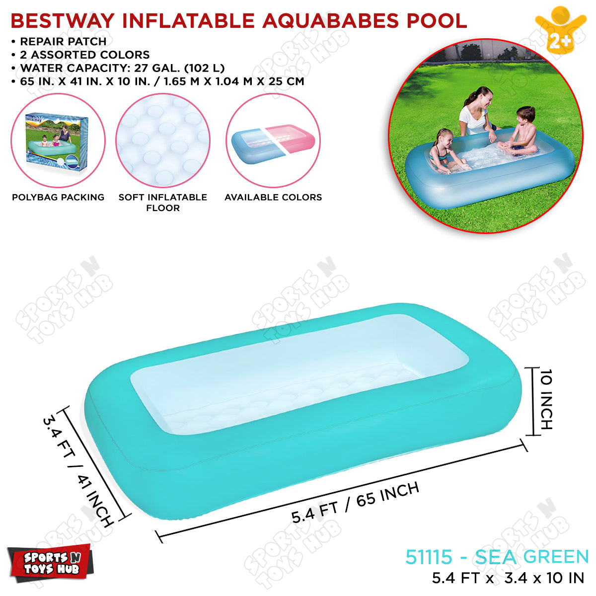 Inflatable Kiddie Swimming Pool - 51115