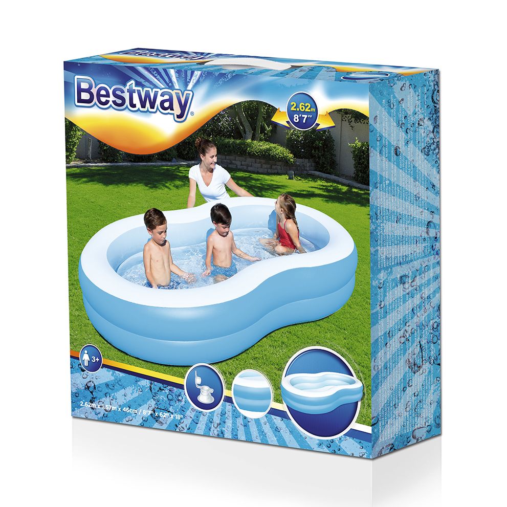8.6 Feet Big Lagoon Inflatable Pool For Kids - 54117