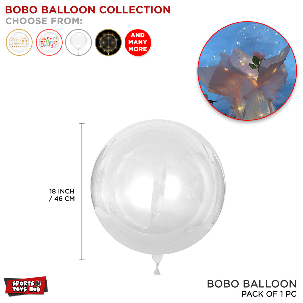 18 Inch Bobo Balloon Collection