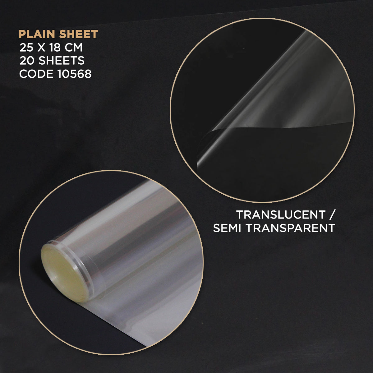 Clear Transparent OPP Cellophane Sheets - Pack of 20