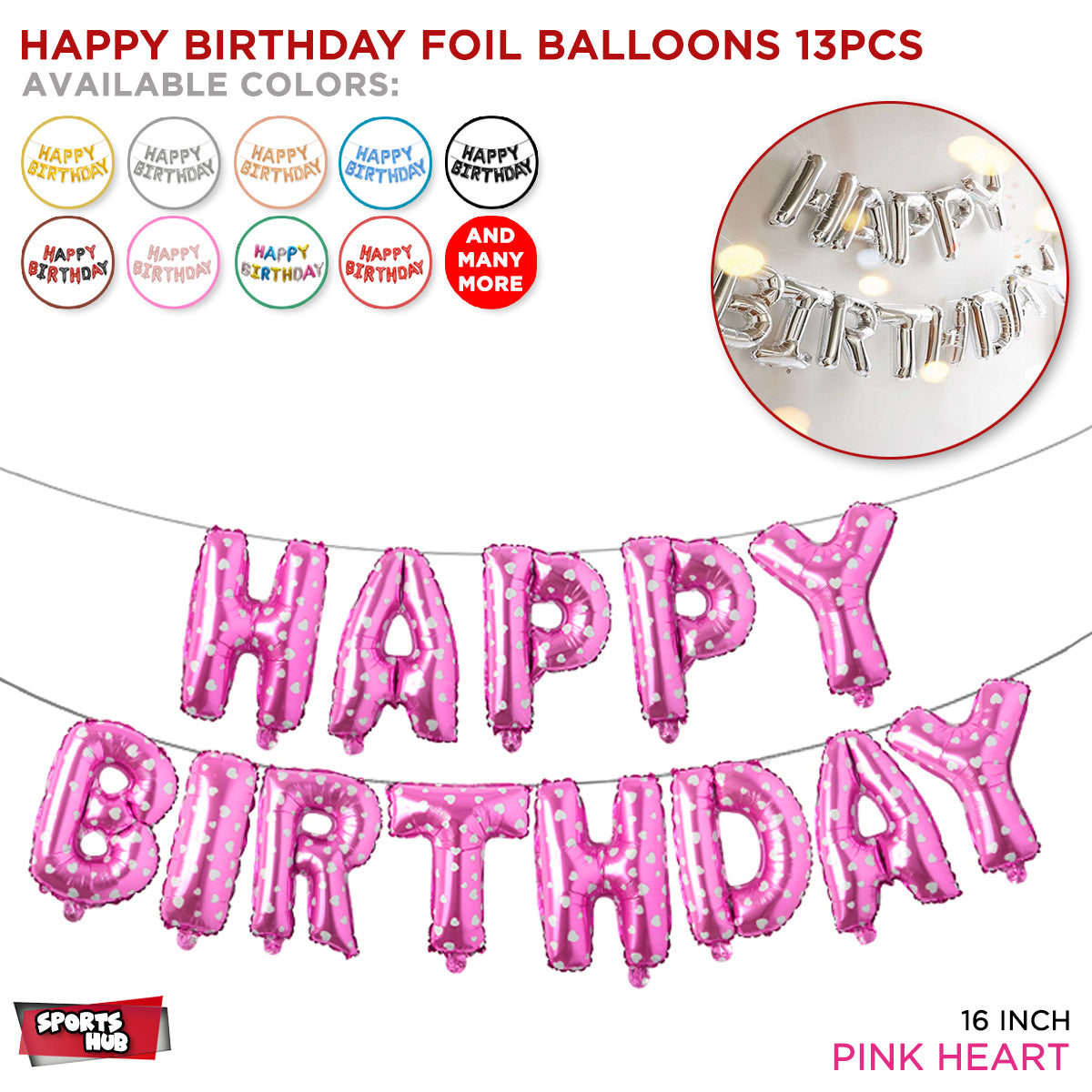 Happy Birthday Foil Banner Balloons