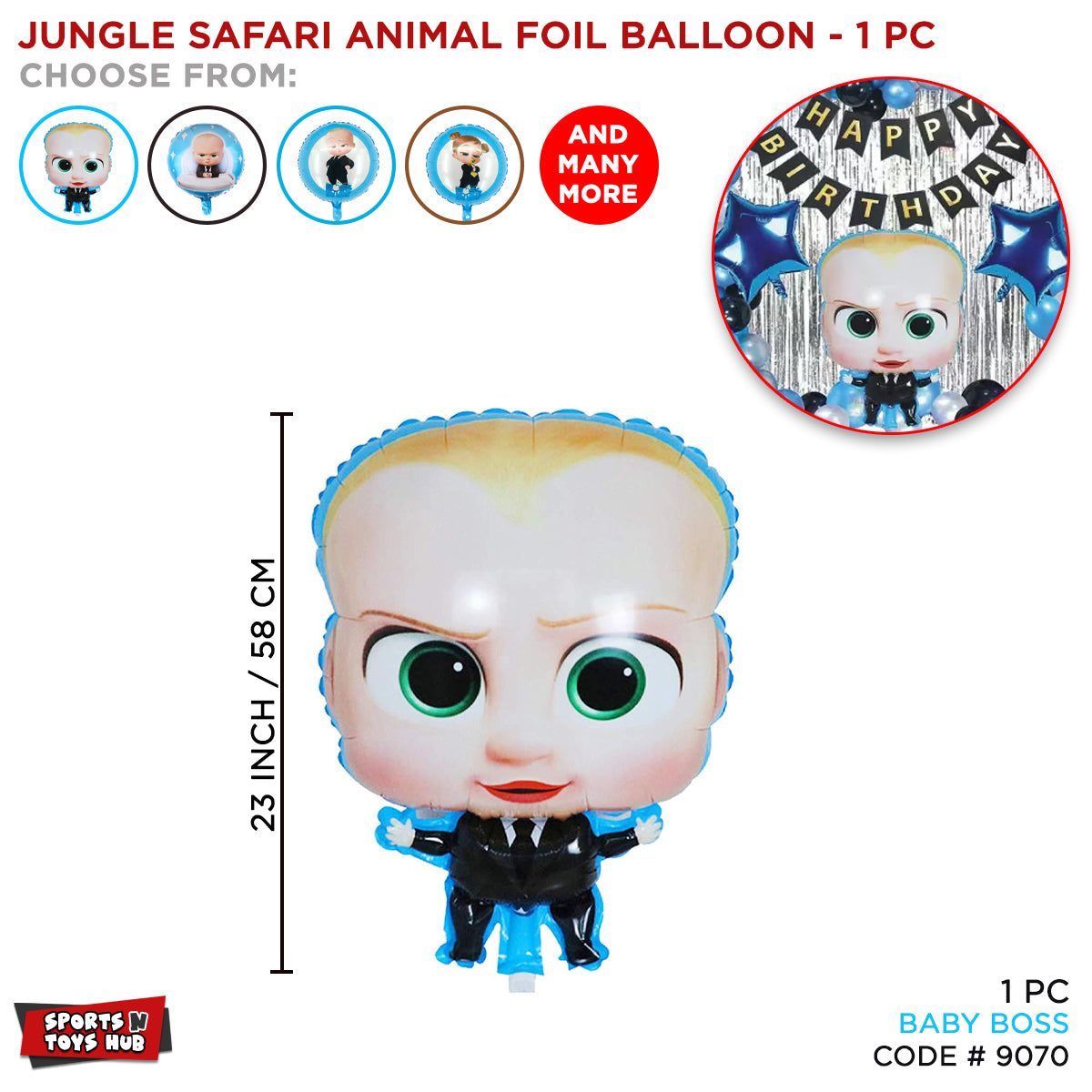 B@by B_o_s_s Foil Balloon