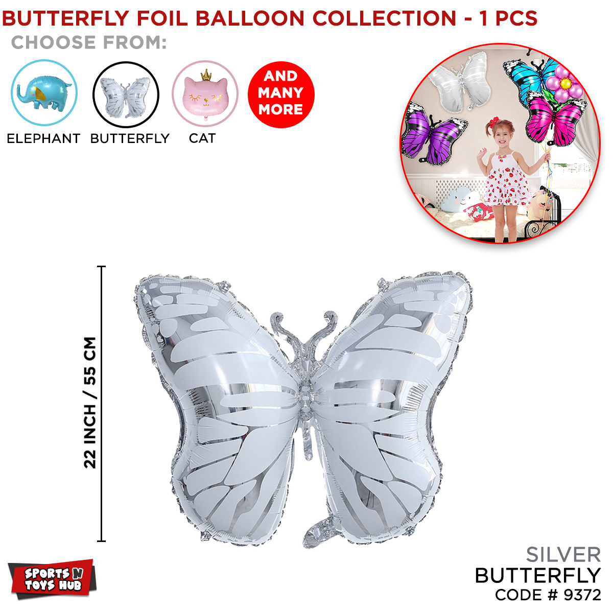 Butterfly Foil Balloon Collection
