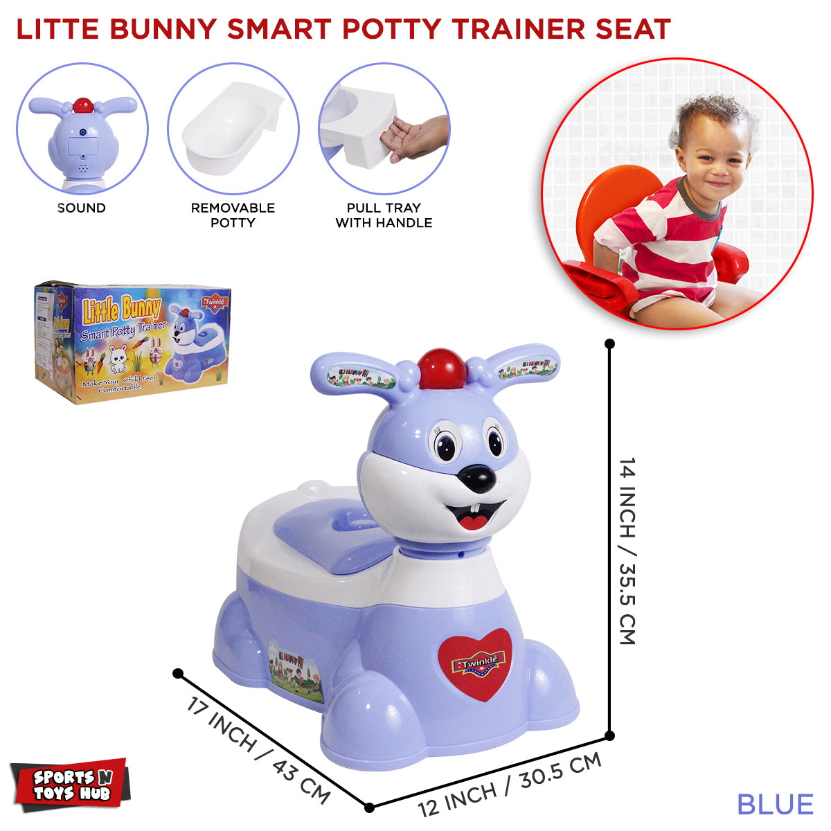 Twinkle Little Bunny Smart Potty Trainer Seat