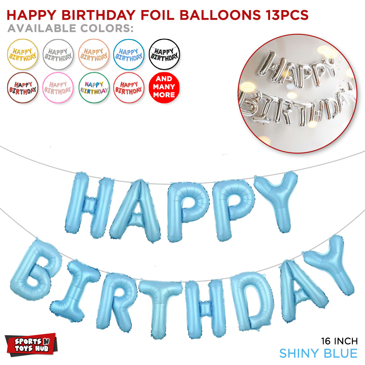 Happy Birthday Foil Banner Balloons