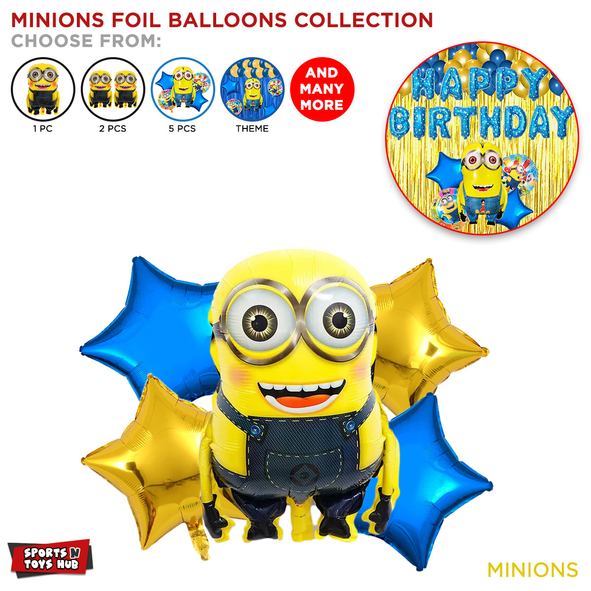 M_i_n_i_o_n_s Foil Balloon Set