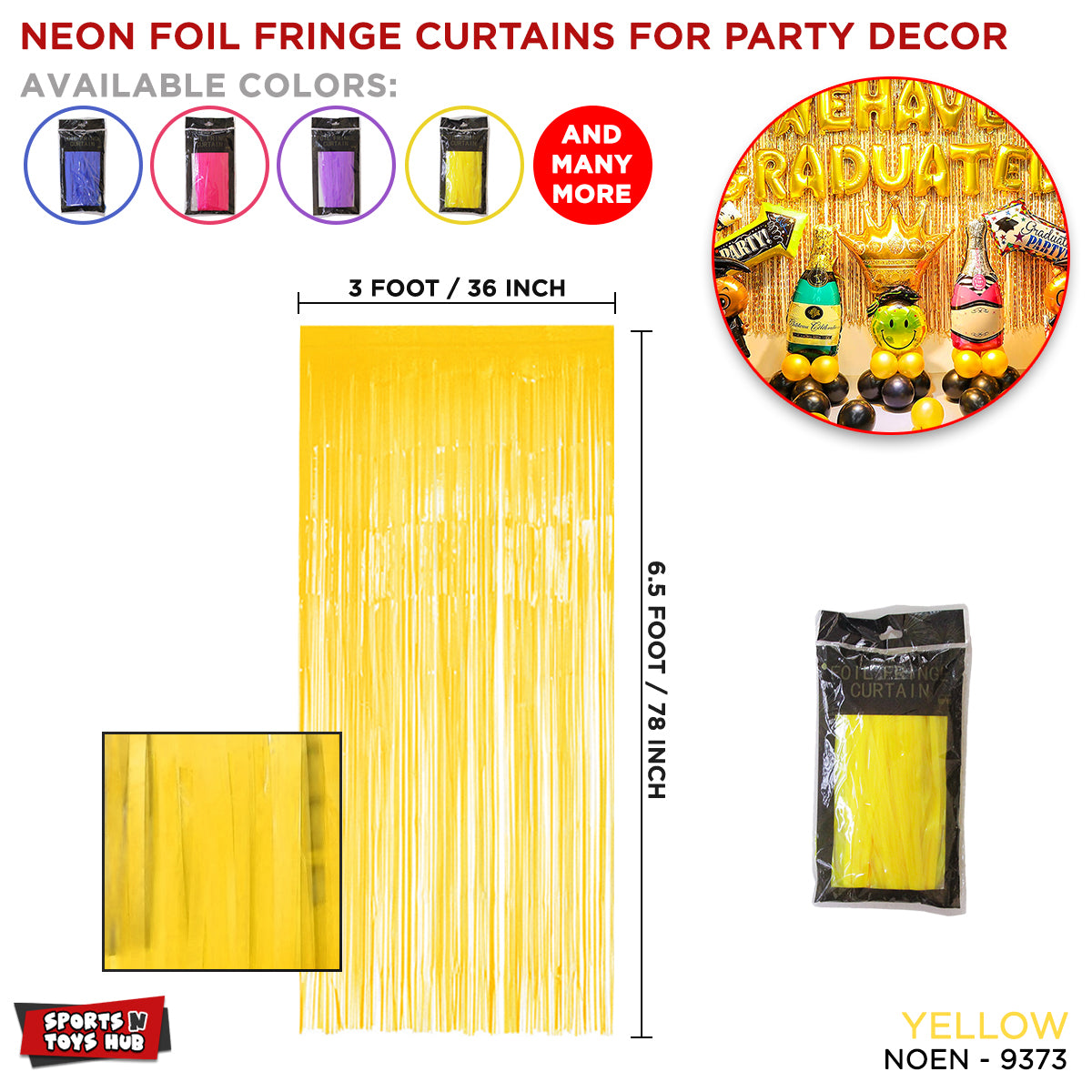 Pastel Macaron Imported Tinsel Foil Fringe Curtains