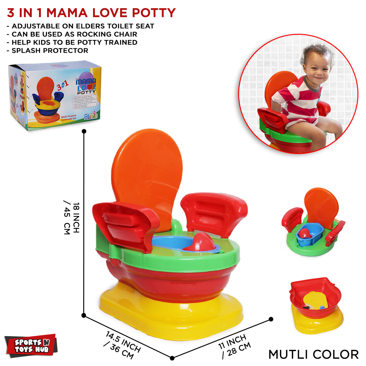 3 In 1 Potty Seat For Kids