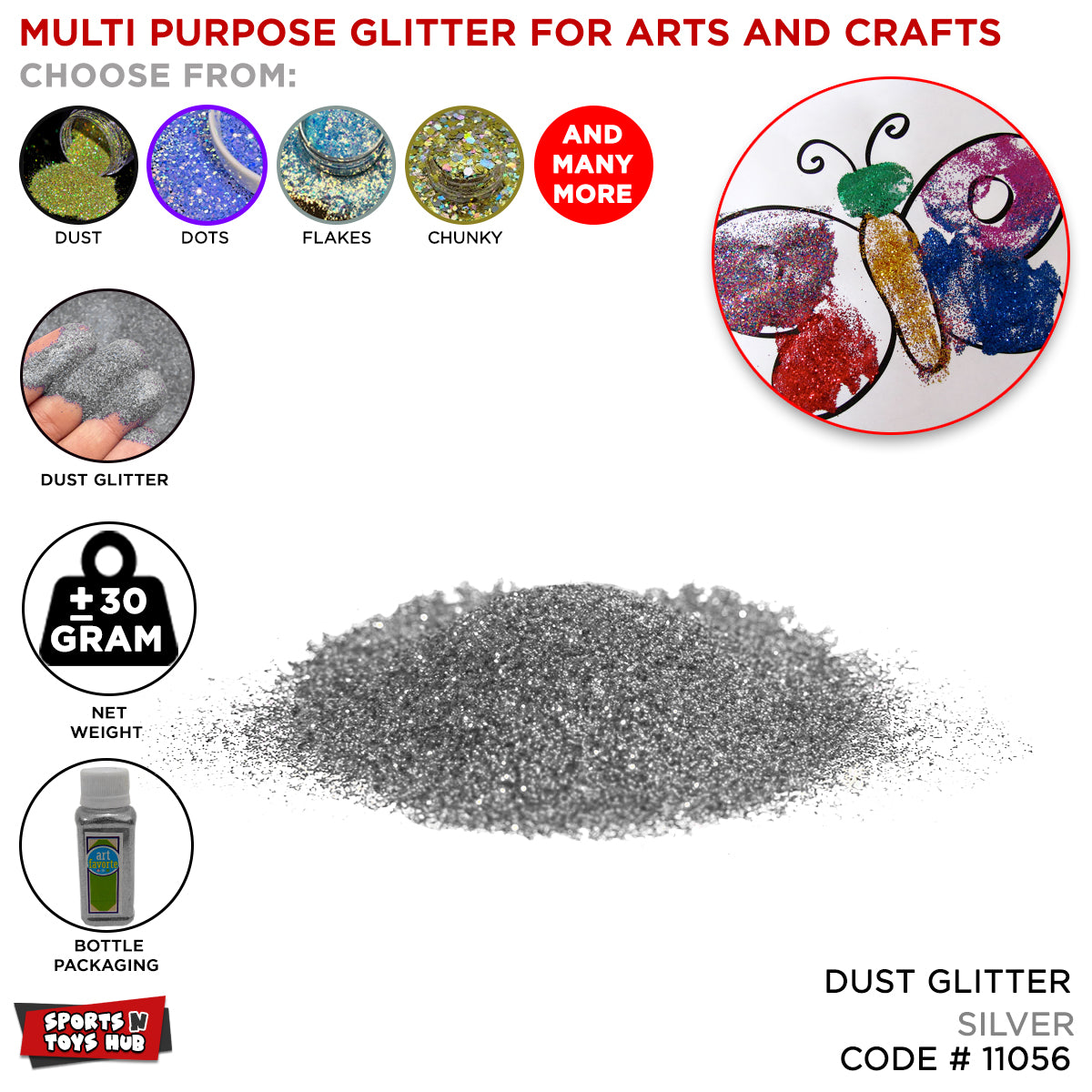 14 August Independence Day Sparkle Dust Giltters