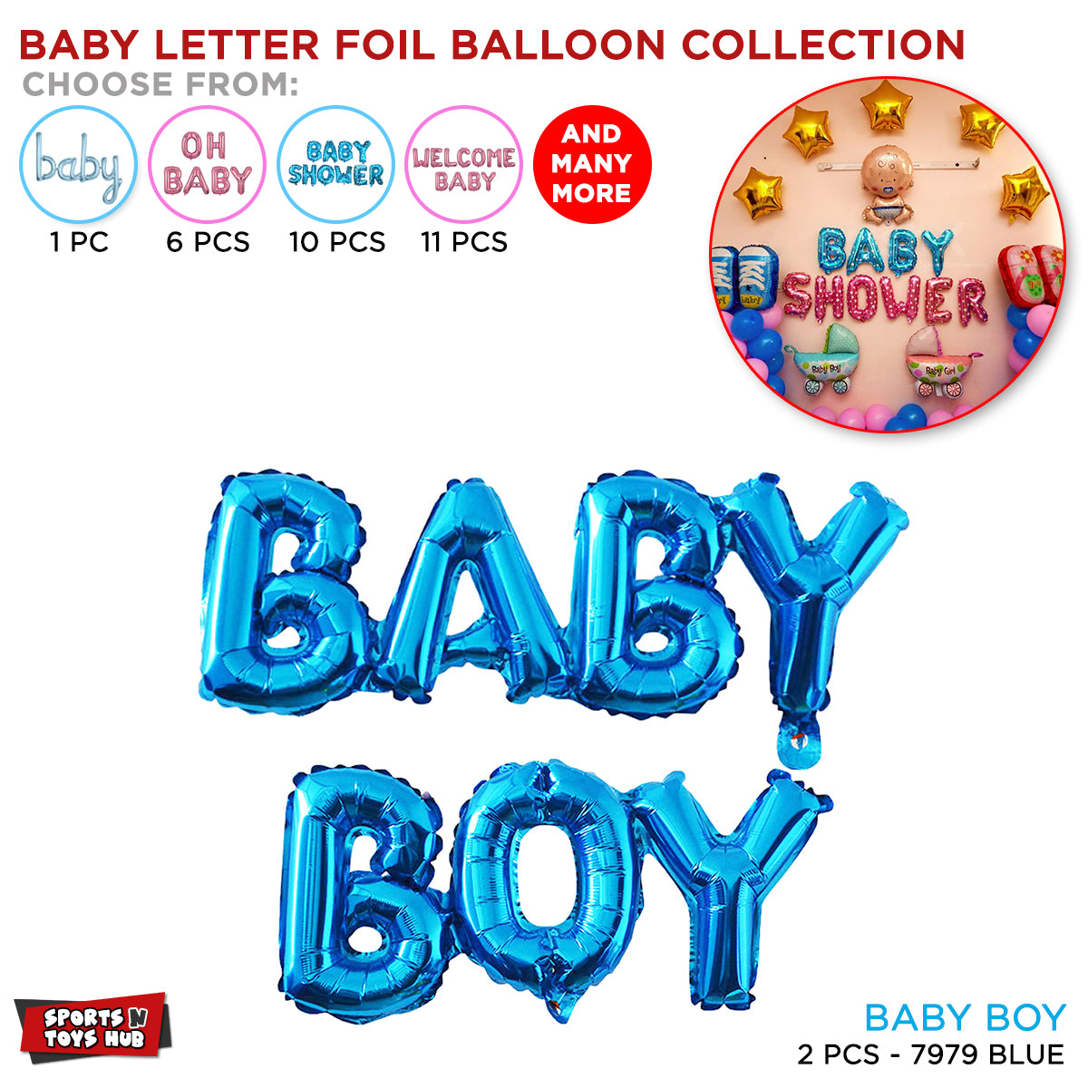 Baby Boy Foil Letter Balloon