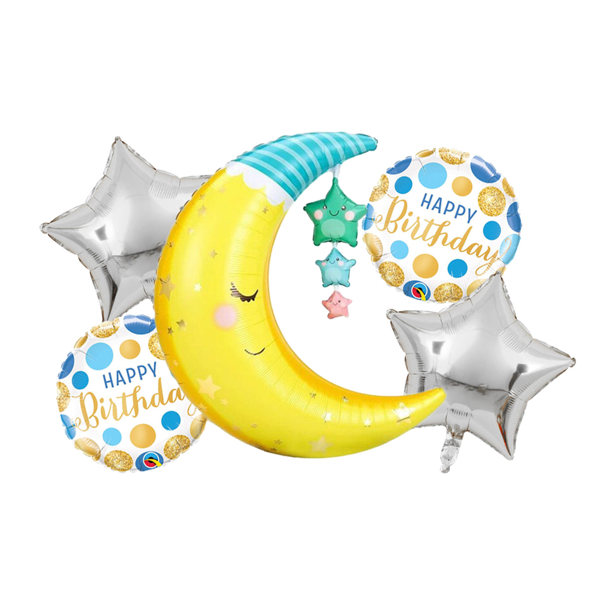 Sun, Moon, Cloud Foil Balloon Set Collection