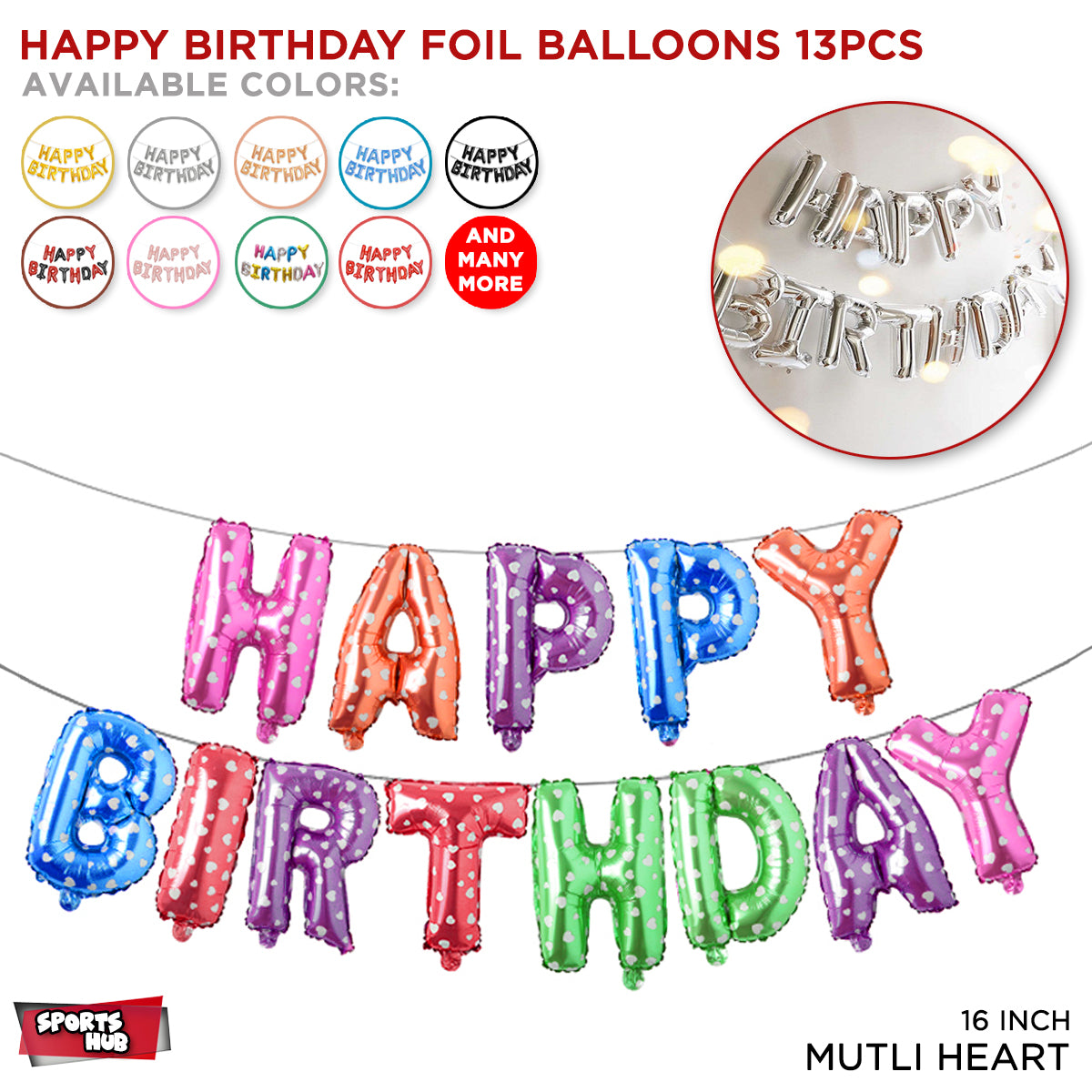 Happy Birthday Foil Banner Balloons